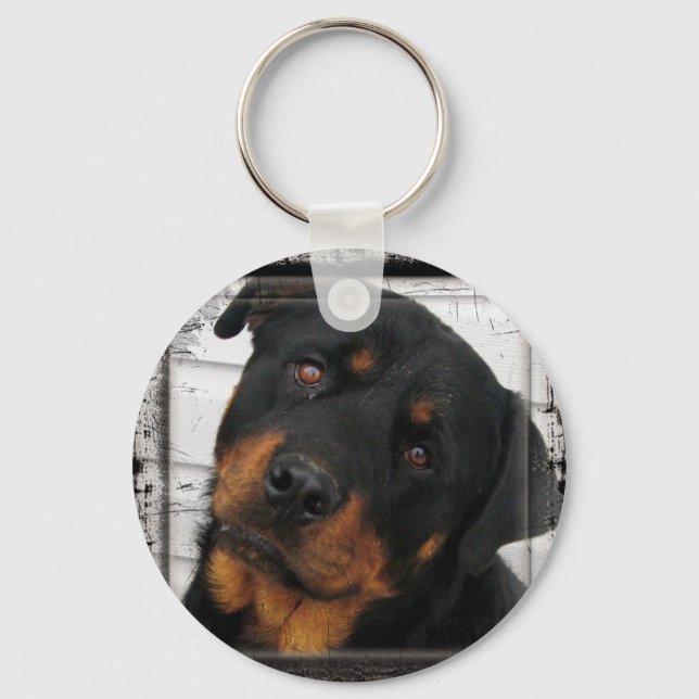 rottweiler-framed schlüsselanhänger (Vorderseite)