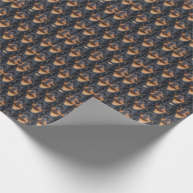 Rottweiler Geschenkpapier (Ecke)