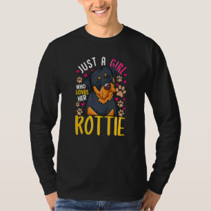 Rottweiler Girl Lieben Ihr Rottie Pet Rottweiler T-Shirt