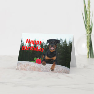 Rottweiler-glücklicher Geburtstag Karte