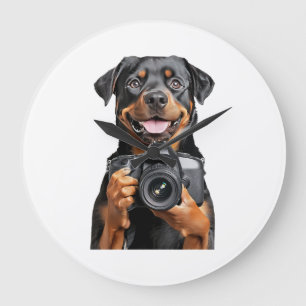 Rottweiler   große wanduhr