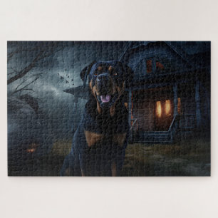 Rottweiler Halloween Beängstigend