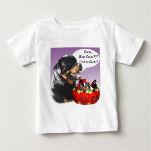 Rottweiler Halloween Candy Baby T-shirt