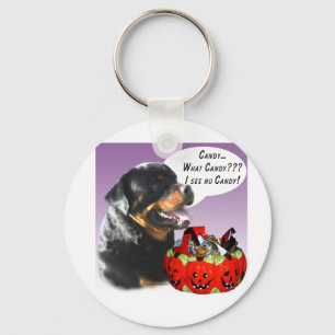 Rottweiler Halloween Candy Schlüsselanhänger