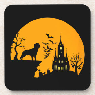 Rottweiler Halloween Getränkeuntersetzer