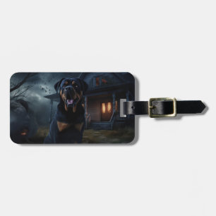 Rottweiler Halloween Gruselig Gepäckanhänger