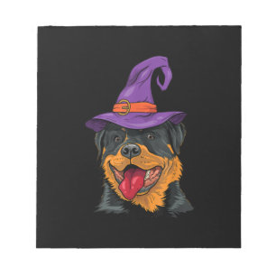 Rottweiler halloween Hundeschrei lustiges Geschenk Notizblock