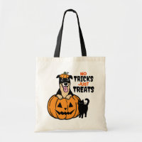 Rottweiler Halloween keine Tricks nur Leckereien