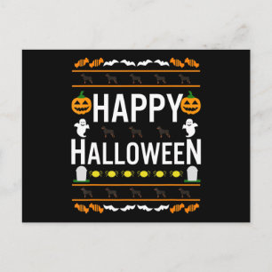Rottweiler Halloween Lazy Ugly Costume Dog T - Shi Ankündigungspostkarte