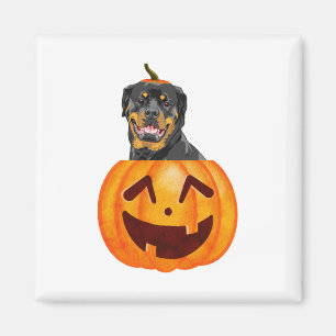 Rottweiler Halloween Magnet