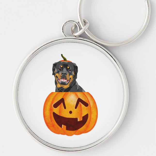 Rottweiler Halloween Schlüsselanhänger (Vorne)