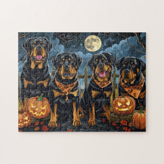 Rottweiler Halloween Spooky (Horizontal)