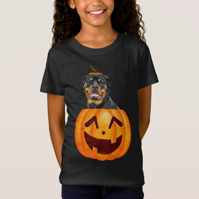 Rottweiler Halloween T-Shirt (Vorderseite)