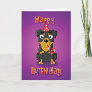 rottweiler - hat&whistle - alles Gute zum Karte