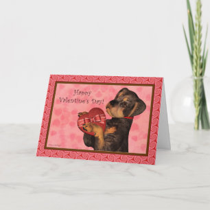Rottweiler Heart Candy Valentine's Day Card Feiertagskarte