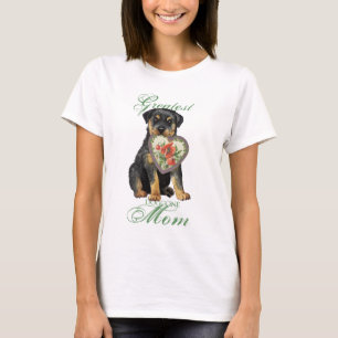 Rottweiler Herz-Mama T-Shirt