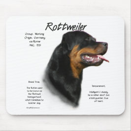 Rottweiler History Design Mousepad