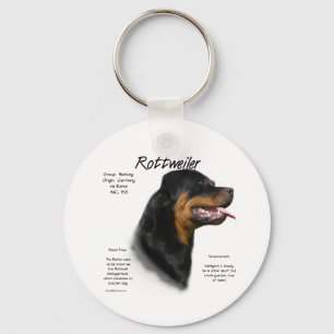 Rottweiler History Design Schlüsselanhänger