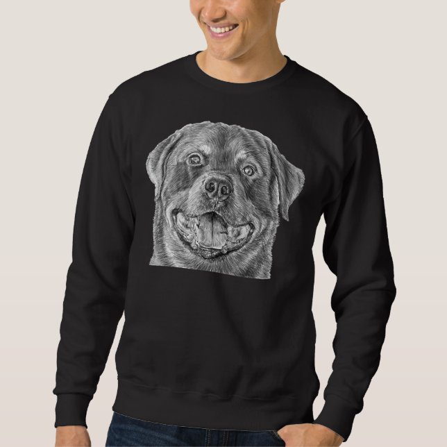 Rottweiler Hund 26 Sweatshirt (Vorderseite)