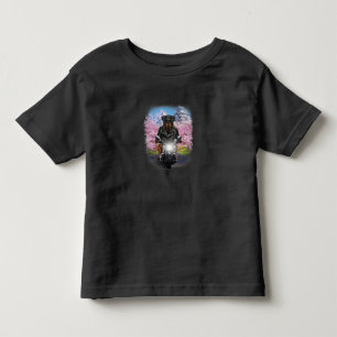Rottweiler-Hund auf Motorradtour durch japanische Kleinkind T-shirt