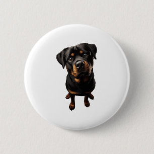 Rottweiler Hund Button