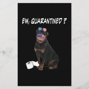 Rottweiler Hund Ew isolierte Hunde, die eine Gesic Briefpapier