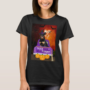 Rottweiler Hund im Halloween-LKW T-Shirt