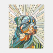 Rottweiler-Hund - Mosaikkunst