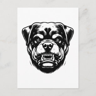 Rottweiler Hund  Postkarte