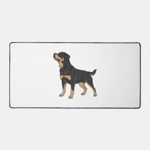 Rottweiler Hund, Rottweiler Hund stehend Schreibtischunterlage