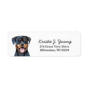 Rottweiler Hund Rücksendeadresse