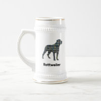 Rottweiler Hund Silhouette Gelb & Schwarz