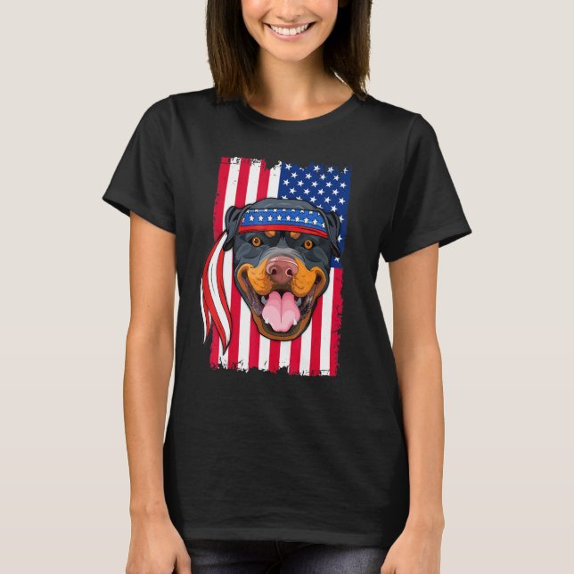 Rottweiler Hund T-Shirt (Vorderseite)