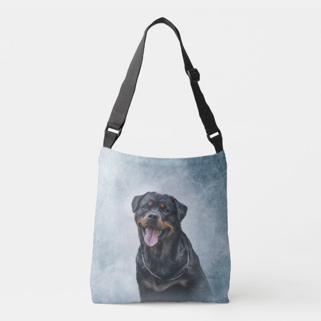 Rottweiler Hund Tragetaschen Mit Langen Trägern (Vorderseite)