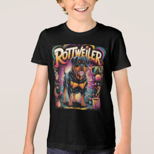 Rottweiler Hund Tri-Blend Shirt