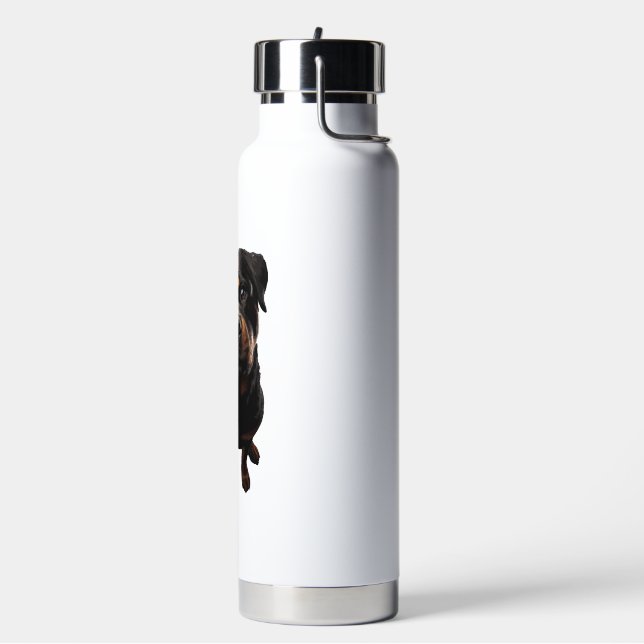 Rottweiler Hund Trinkflasche (Links)