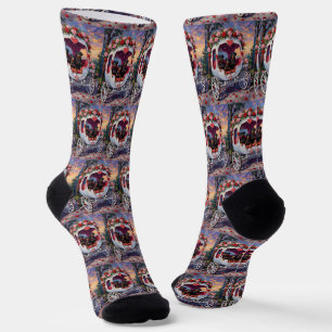 Rottweiler Hund Valentinstag Socken