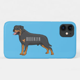 Rottweiler Hunde Cartoon Illustration Case-Mate iPhone Hülle