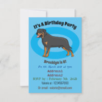 Rottweiler Hunde Cartoon Illustration