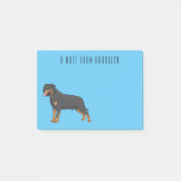 Rottweiler Hunde Cartoon Illustration