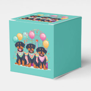 Rottweiler Hunde im Karneval Geschenkschachtel