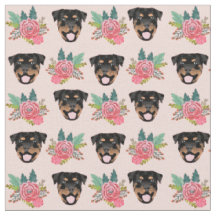 Rottweiler Hunde Rosa Blüten