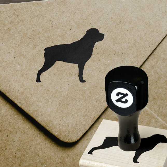 Rottweiler Hunde Silhouette Gummistempel (Von Creator hochgeladen)