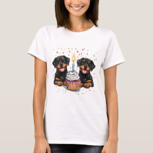 Rottweiler-Hunde zum Geburtstag T-Shirt
