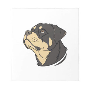 Rottweiler-Hundekunst Notizblock