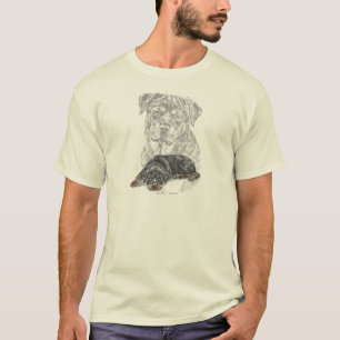 Rottweiler Hundekunst T-Shirt
