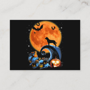 Rottweiler-Hundemünder Kürbis-halloween Kostümg Visitenkarte