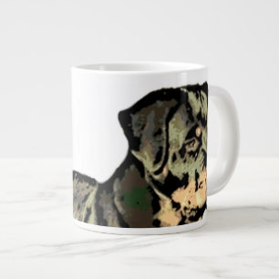Rottweiler Hundetunnel-bohrwagenTasse Jumbo-Tasse