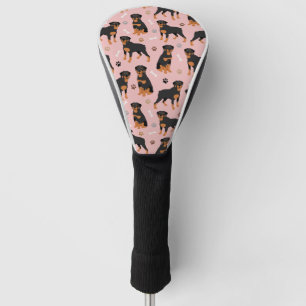 Rottweiler Hundknochen und Paws Golf Headcover