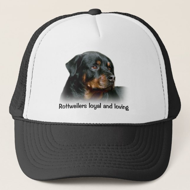 Rottweiler Hut Truckerkappe (Vorderseite)
